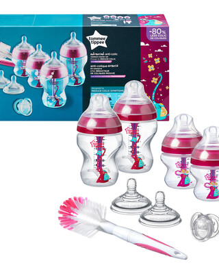 Tommee Tippee Advanced Anti-Colic Sarter Bottle Kit- Girl